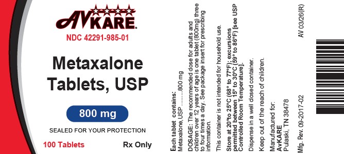 Metaxalone Image