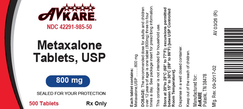 Metaxalone Image